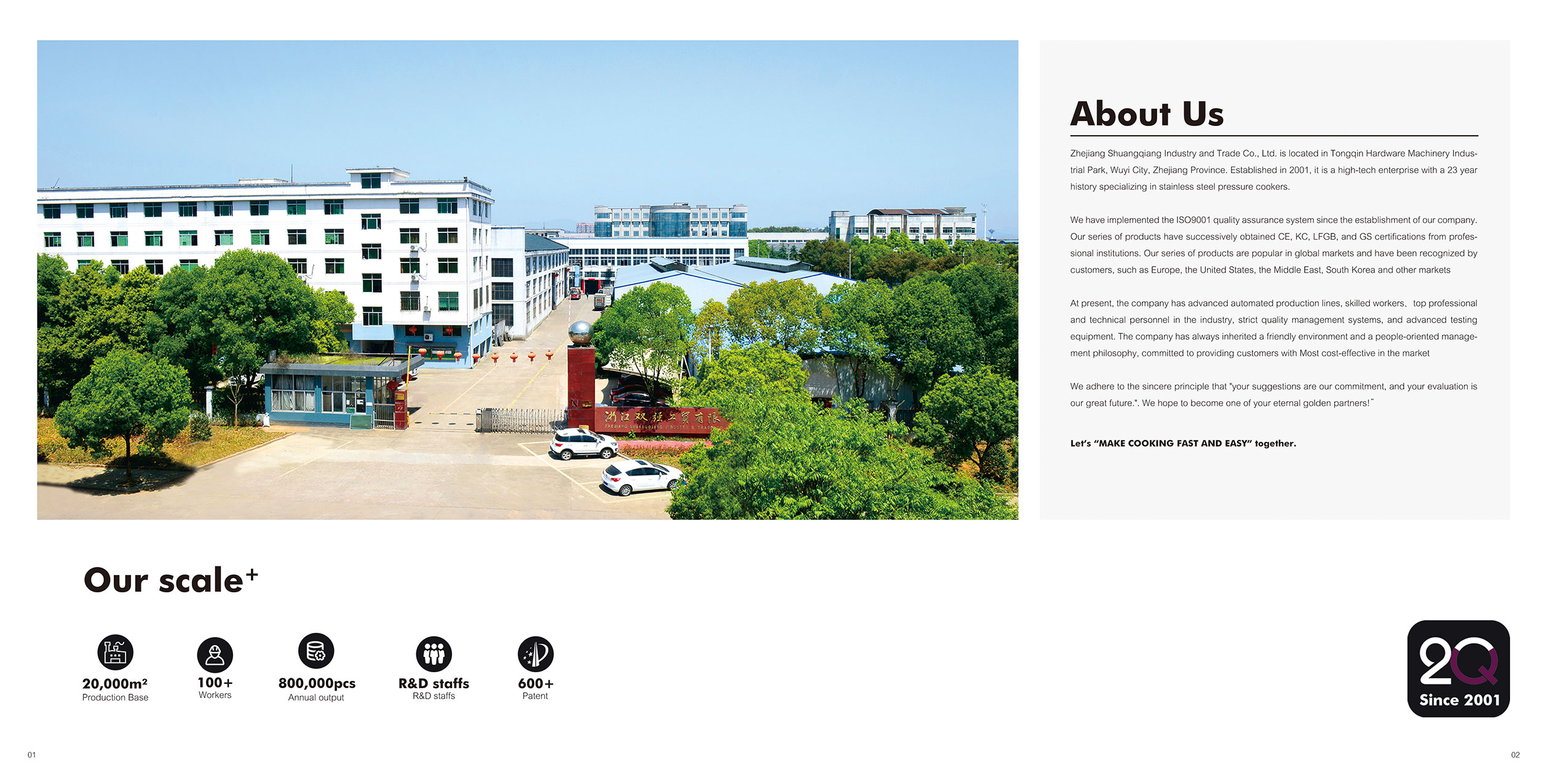 Shuangqiang factory and company profile from the catalogue